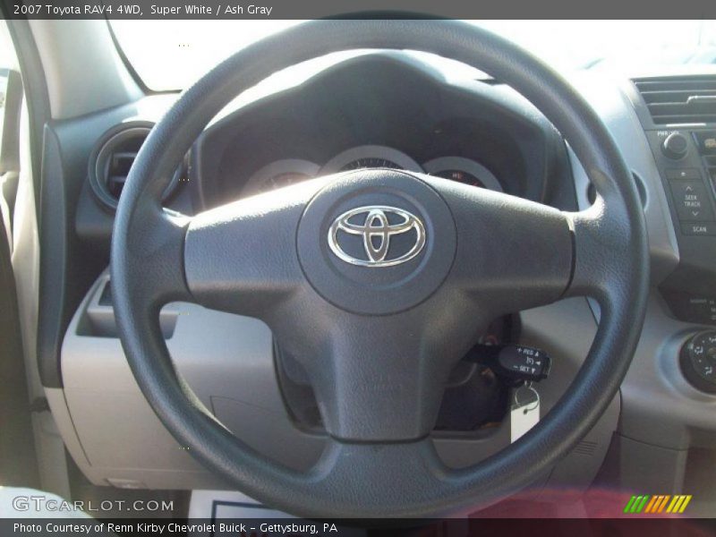 Super White / Ash Gray 2007 Toyota RAV4 4WD