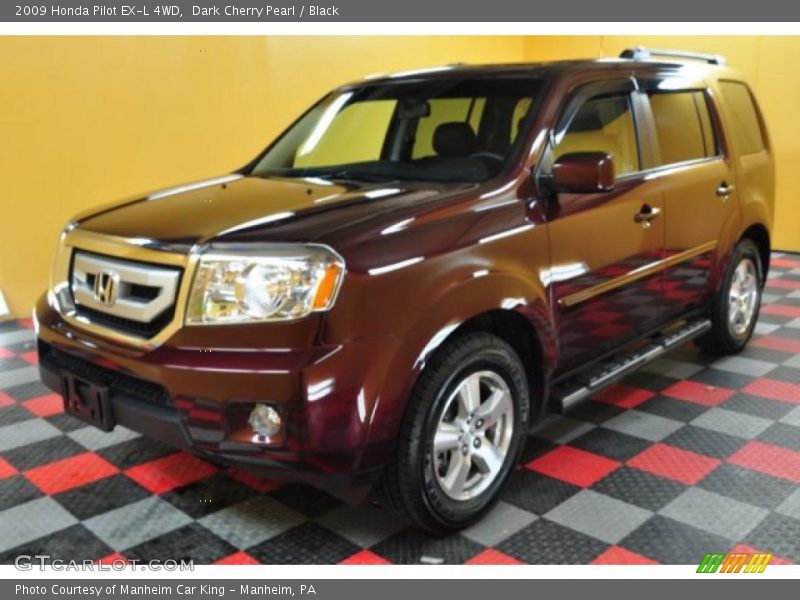 Dark Cherry Pearl / Black 2009 Honda Pilot EX-L 4WD
