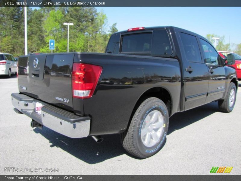 Galaxy Black / Charcoal 2011 Nissan Titan SV Crew Cab