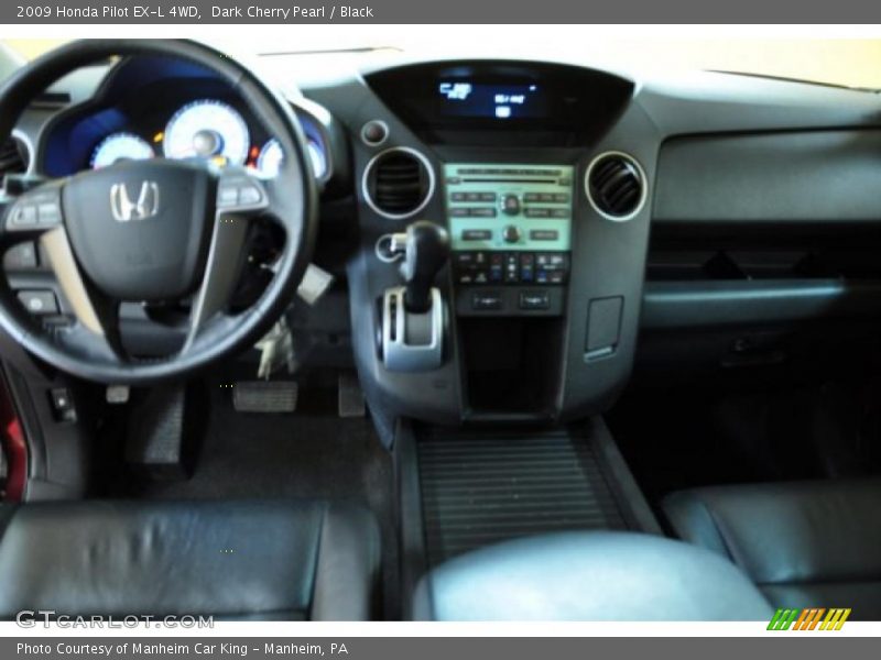 Dark Cherry Pearl / Black 2009 Honda Pilot EX-L 4WD