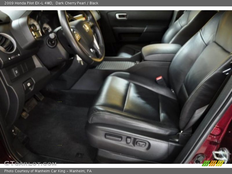 Dark Cherry Pearl / Black 2009 Honda Pilot EX-L 4WD