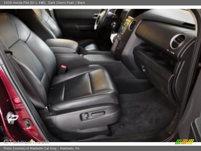 Dark Cherry Pearl / Black 2009 Honda Pilot EX-L 4WD