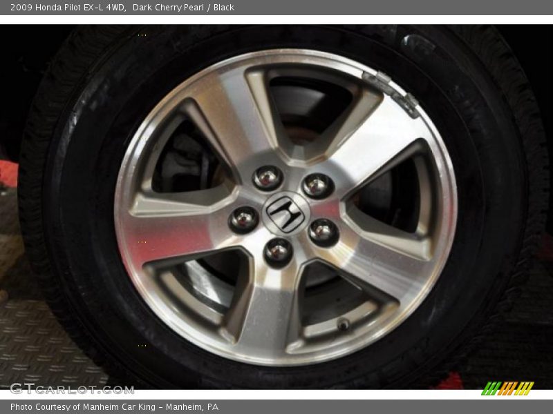 Dark Cherry Pearl / Black 2009 Honda Pilot EX-L 4WD