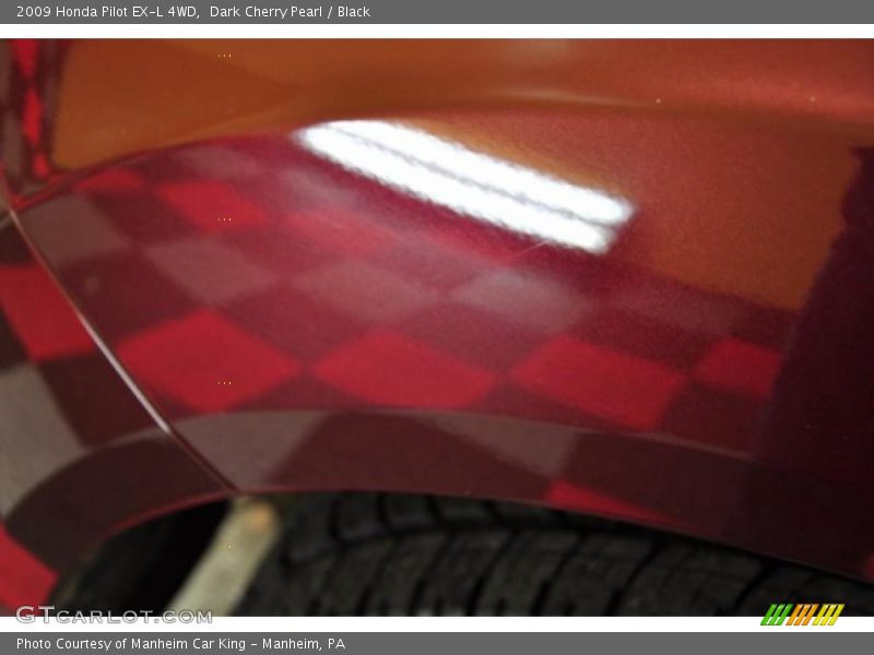Dark Cherry Pearl / Black 2009 Honda Pilot EX-L 4WD