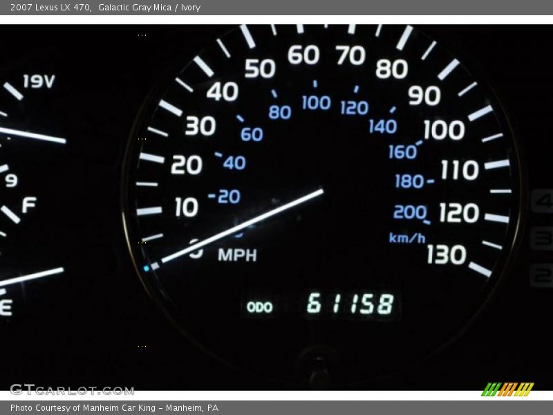 Galactic Gray Mica / Ivory 2007 Lexus LX 470