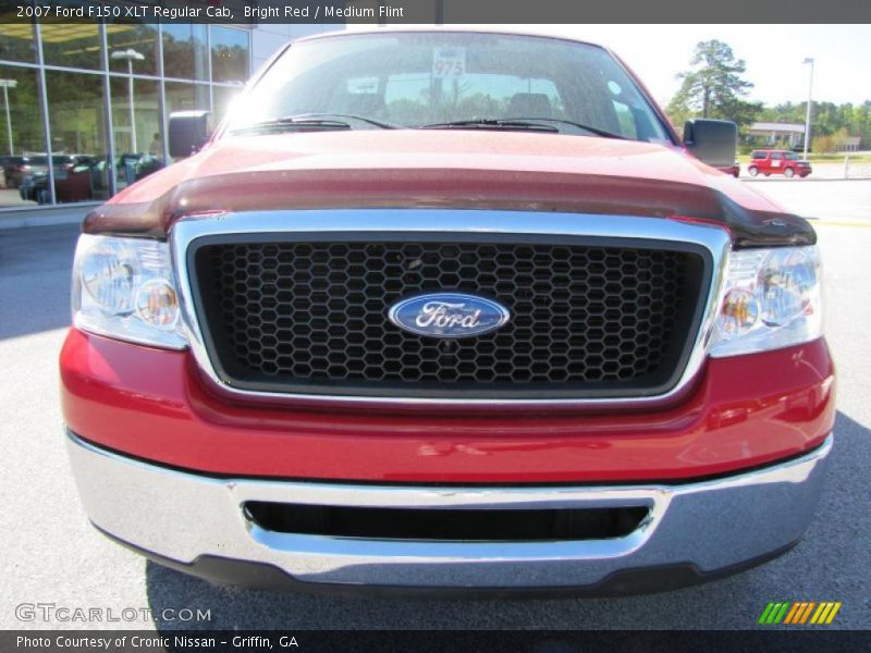 Bright Red / Medium Flint 2007 Ford F150 XLT Regular Cab