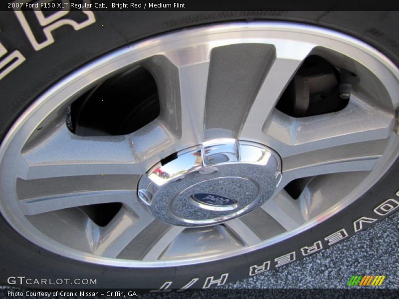 Bright Red / Medium Flint 2007 Ford F150 XLT Regular Cab