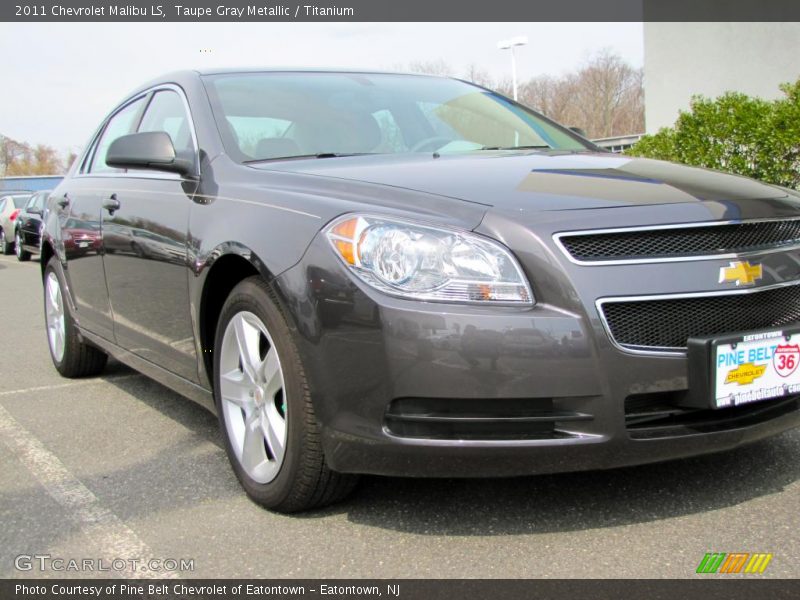 Taupe Gray Metallic / Titanium 2011 Chevrolet Malibu LS
