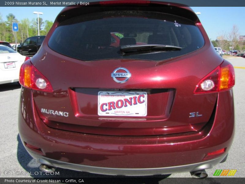Merlot Metallic / Beige 2009 Nissan Murano SL