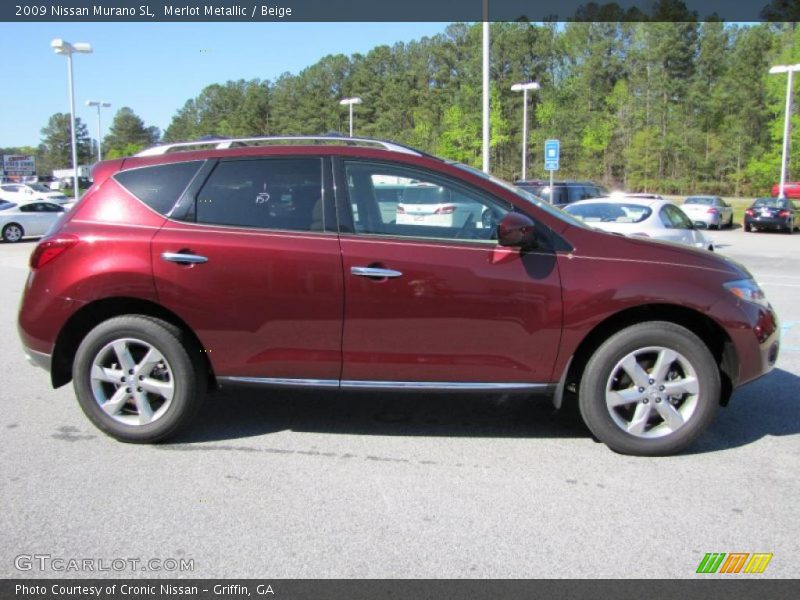 Merlot Metallic / Beige 2009 Nissan Murano SL
