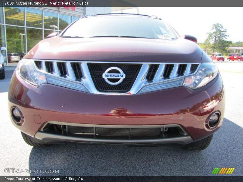 Merlot Metallic / Beige 2009 Nissan Murano SL