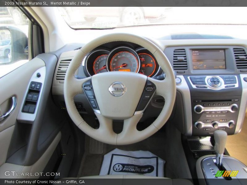 Merlot Metallic / Beige 2009 Nissan Murano SL