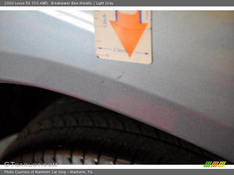 Breakwater Blue Metallic / Light Gray 2009 Lexus RX 350 AWD