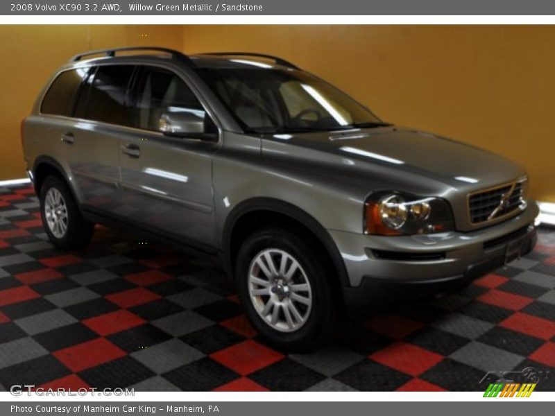 Willow Green Metallic / Sandstone 2008 Volvo XC90 3.2 AWD