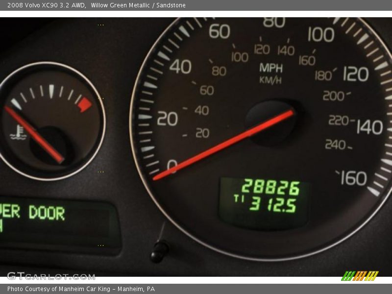 Willow Green Metallic / Sandstone 2008 Volvo XC90 3.2 AWD
