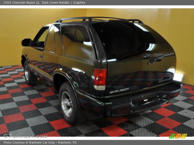 Dark Green Metallic / Graphite 2003 Chevrolet Blazer LS