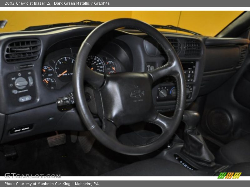 Dark Green Metallic / Graphite 2003 Chevrolet Blazer LS