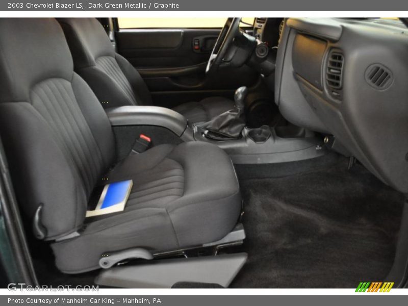 Dark Green Metallic / Graphite 2003 Chevrolet Blazer LS