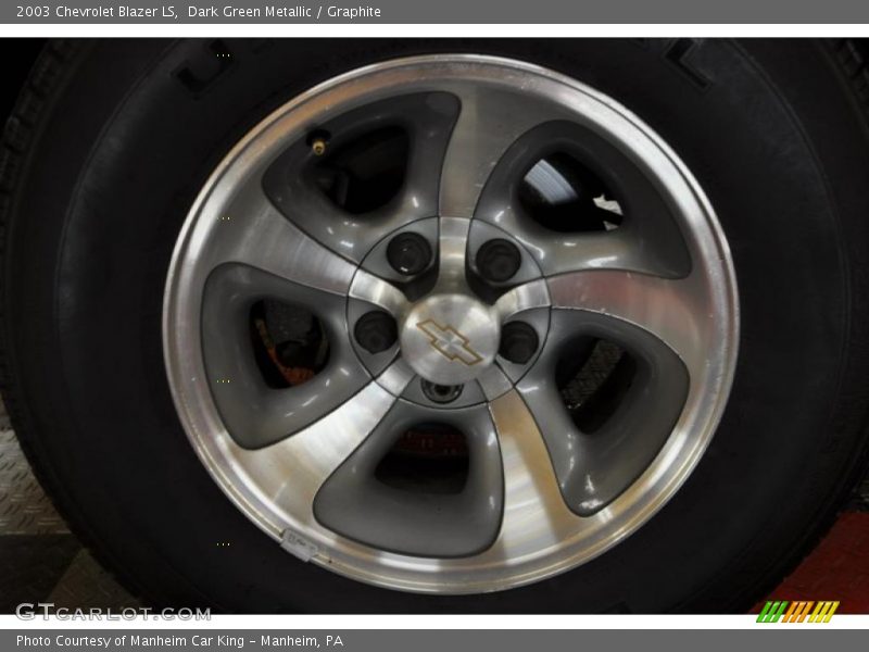 Dark Green Metallic / Graphite 2003 Chevrolet Blazer LS