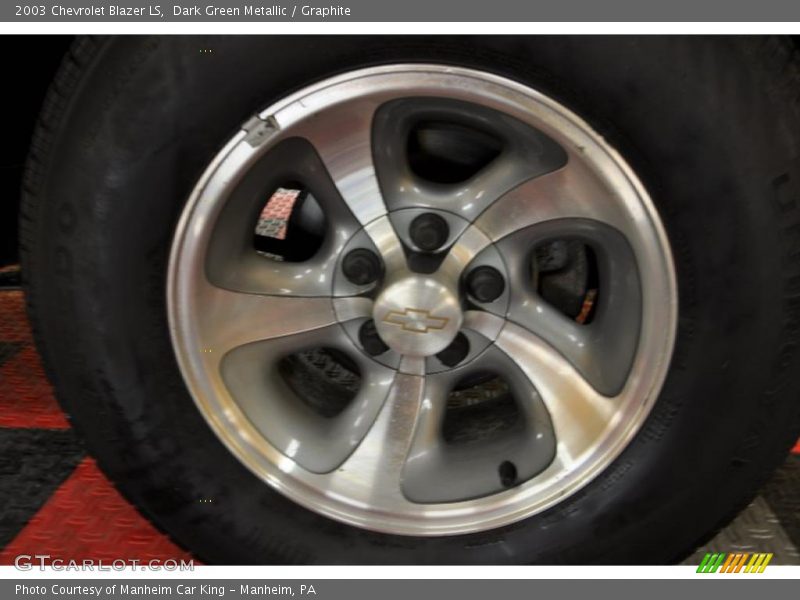 Dark Green Metallic / Graphite 2003 Chevrolet Blazer LS