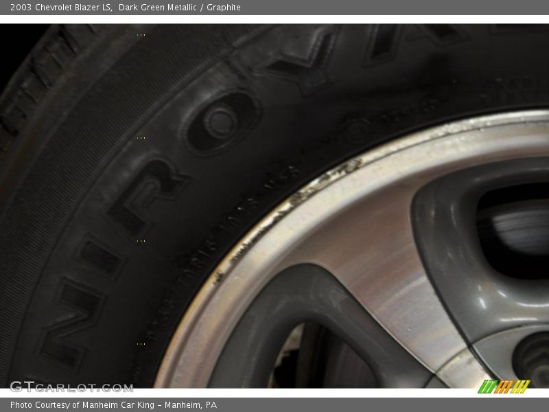 Dark Green Metallic / Graphite 2003 Chevrolet Blazer LS