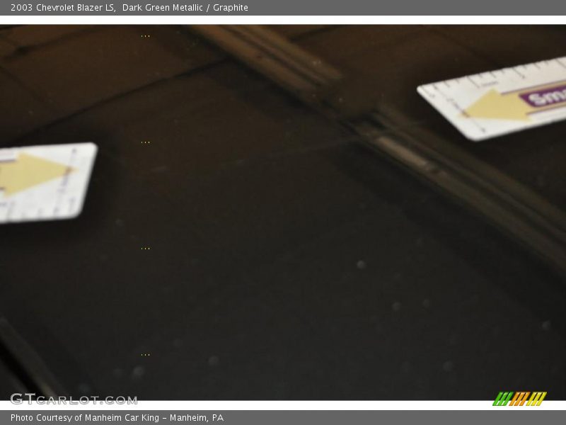 Dark Green Metallic / Graphite 2003 Chevrolet Blazer LS