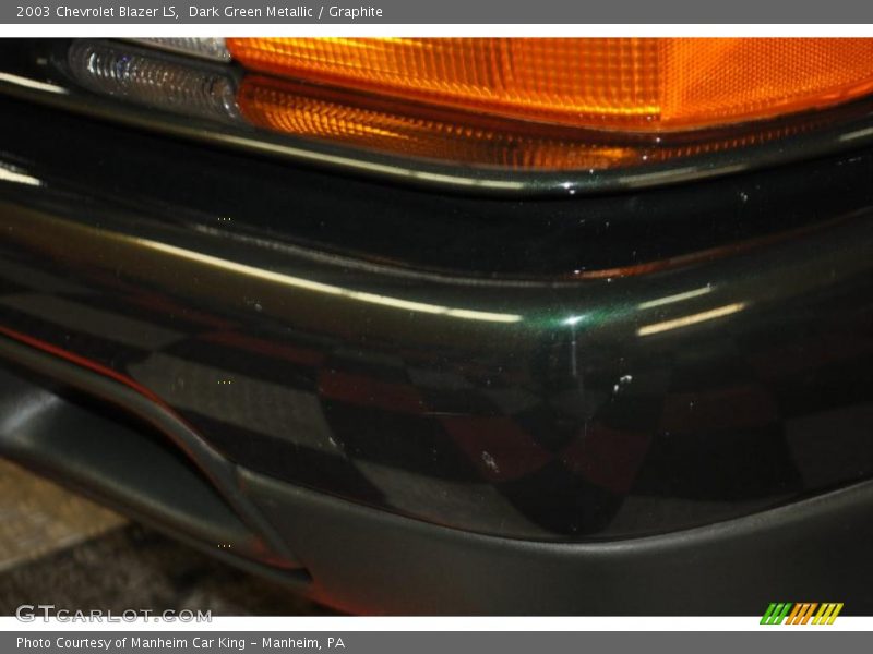 Dark Green Metallic / Graphite 2003 Chevrolet Blazer LS