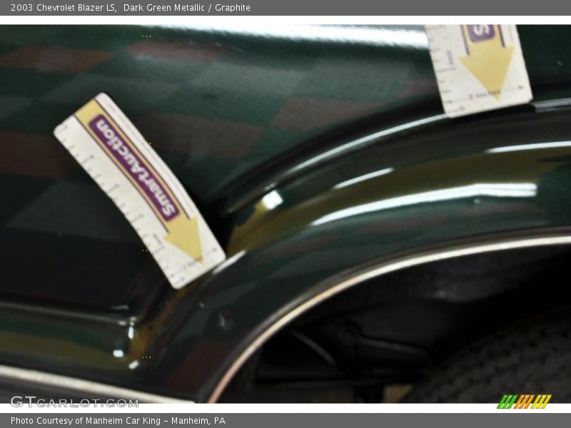 Dark Green Metallic / Graphite 2003 Chevrolet Blazer LS