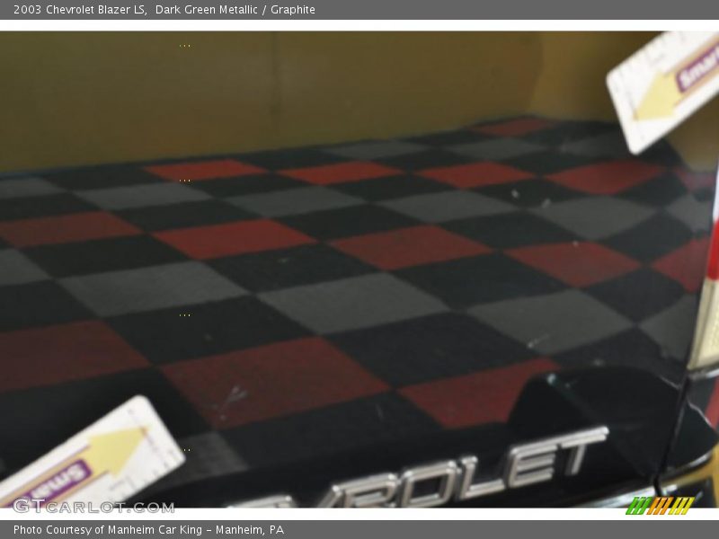 Dark Green Metallic / Graphite 2003 Chevrolet Blazer LS