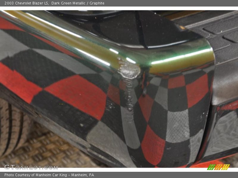 Dark Green Metallic / Graphite 2003 Chevrolet Blazer LS