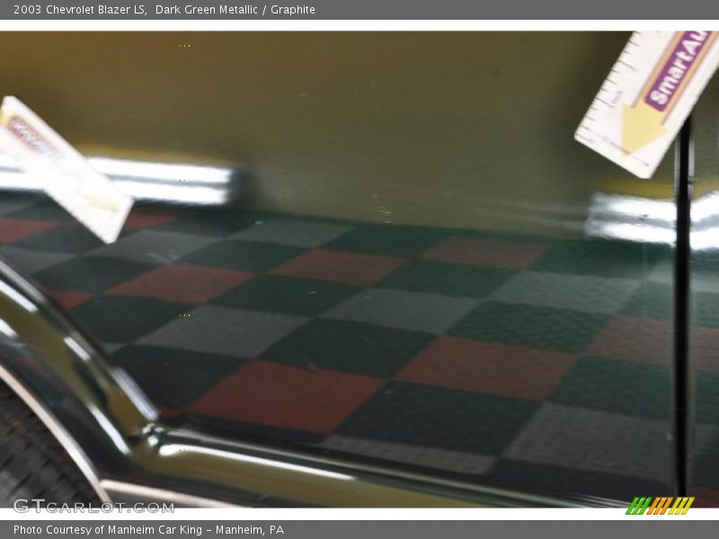 Dark Green Metallic / Graphite 2003 Chevrolet Blazer LS