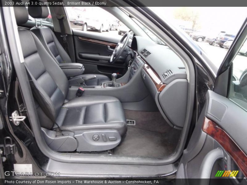 Brilliant Black / Ebony 2003 Audi A4 3.0 quattro Sedan
