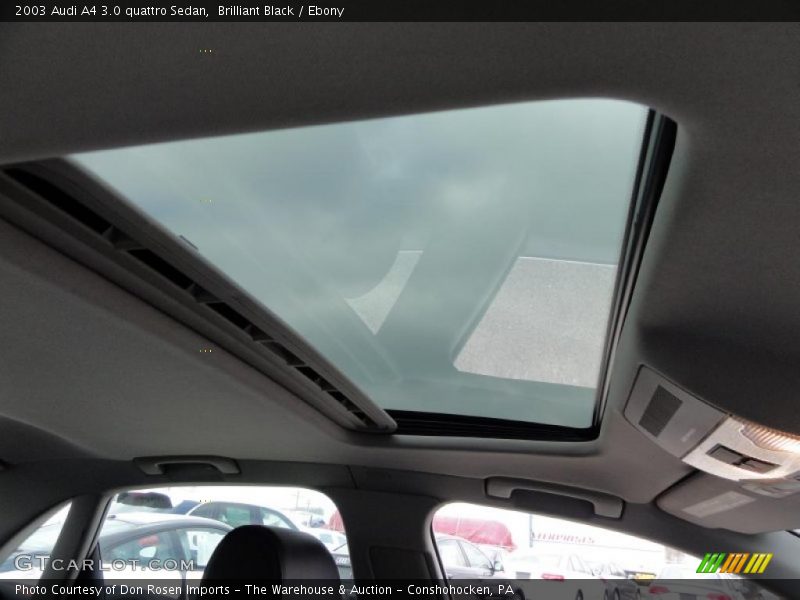 Brilliant Black / Ebony 2003 Audi A4 3.0 quattro Sedan