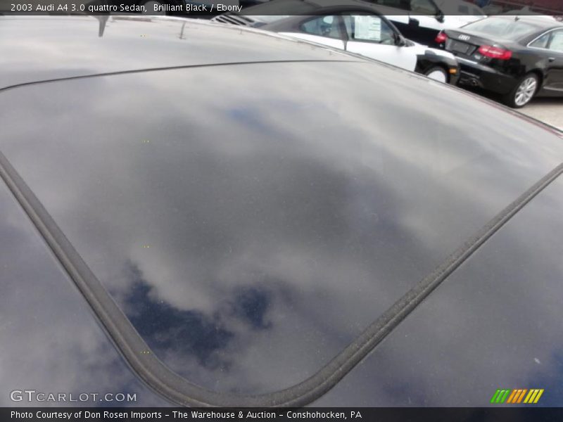 Brilliant Black / Ebony 2003 Audi A4 3.0 quattro Sedan