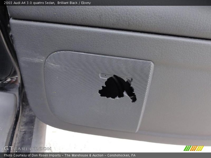 Brilliant Black / Ebony 2003 Audi A4 3.0 quattro Sedan