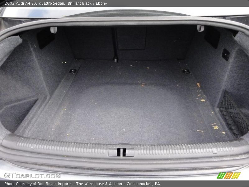 Brilliant Black / Ebony 2003 Audi A4 3.0 quattro Sedan