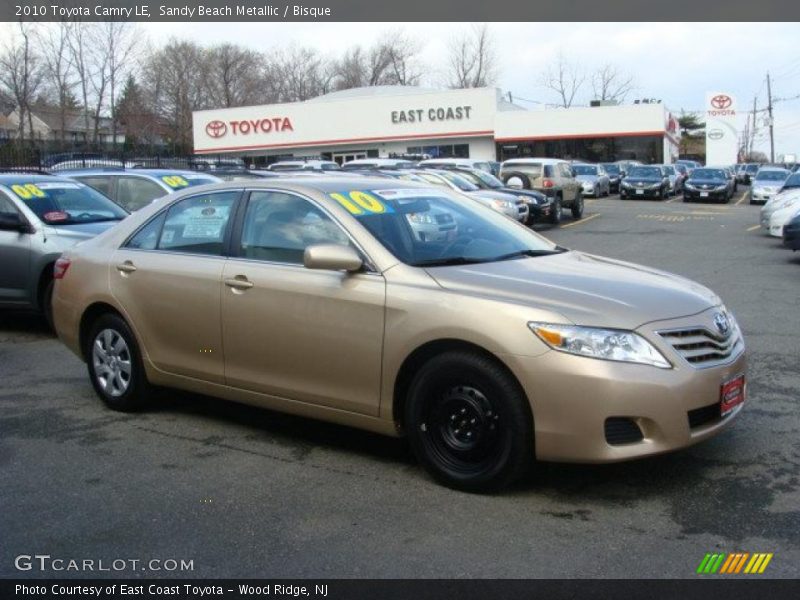 Sandy Beach Metallic / Bisque 2010 Toyota Camry LE