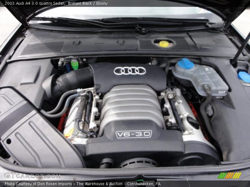 Brilliant Black / Ebony 2003 Audi A4 3.0 quattro Sedan