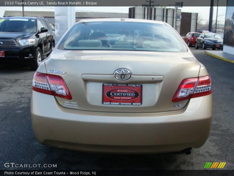 Sandy Beach Metallic / Bisque 2010 Toyota Camry LE