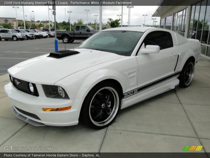 Performance White / Medium Parchment 2008 Ford Mustang Sherrod 500 S Coupe