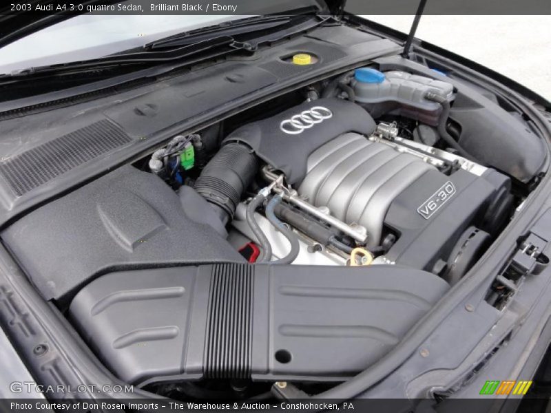 Brilliant Black / Ebony 2003 Audi A4 3.0 quattro Sedan