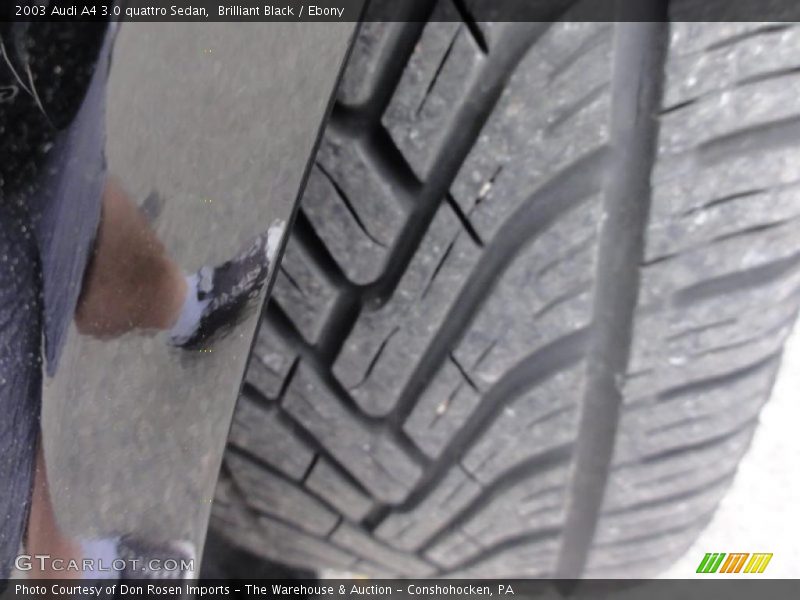 Brilliant Black / Ebony 2003 Audi A4 3.0 quattro Sedan
