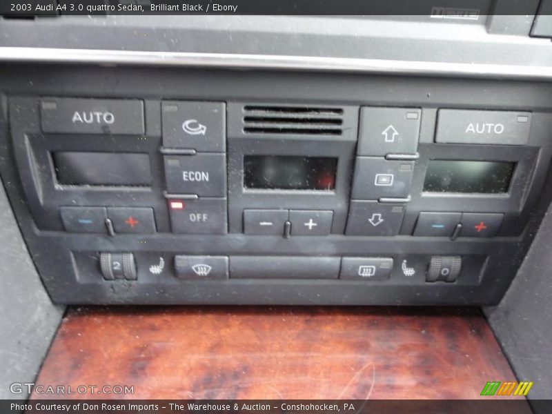 Brilliant Black / Ebony 2003 Audi A4 3.0 quattro Sedan