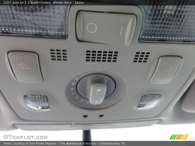 Brilliant Black / Ebony 2003 Audi A4 3.0 quattro Sedan