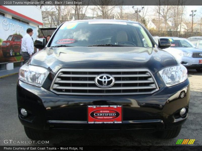 Black / Sand Beige 2010 Toyota Highlander SE 4WD