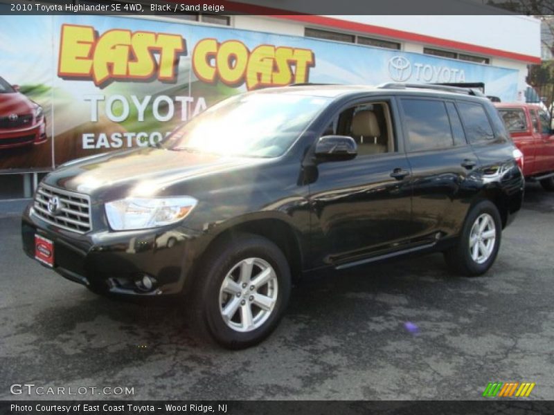 Black / Sand Beige 2010 Toyota Highlander SE 4WD