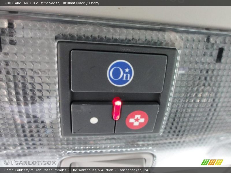 Brilliant Black / Ebony 2003 Audi A4 3.0 quattro Sedan