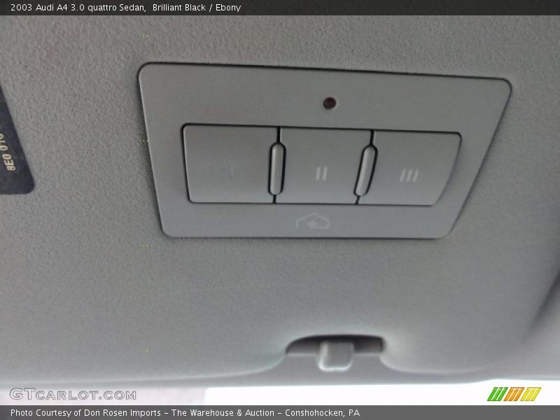 Brilliant Black / Ebony 2003 Audi A4 3.0 quattro Sedan