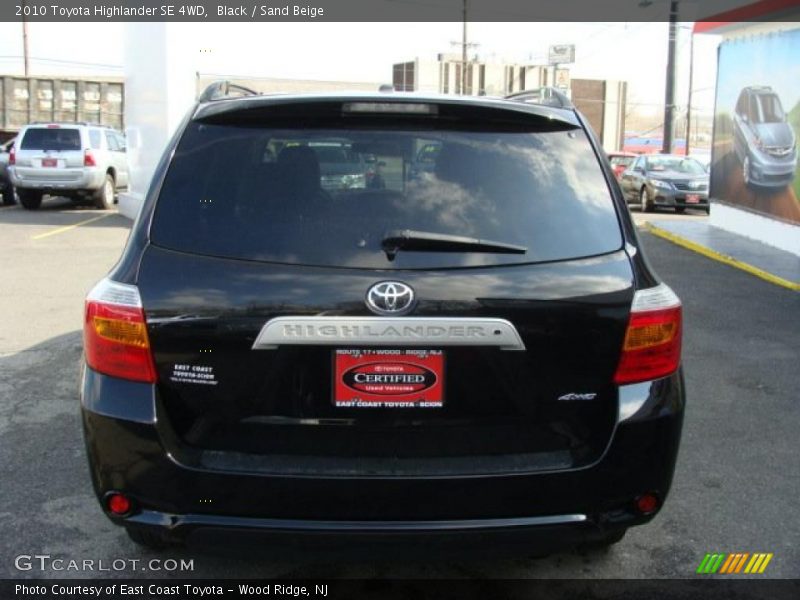 Black / Sand Beige 2010 Toyota Highlander SE 4WD