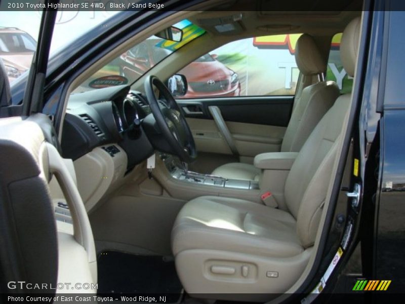  2010 Highlander SE 4WD Sand Beige Interior